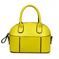Solid Color 2016 New Handbag Chic Splicing Shell Bag Women Korean Style Fashion Shoulder Bag Designer