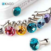 Shinning Anti Dust Plugs to Mobile Cell phone 3.5mm Headset Earphone Cap Gadget Accessories for iphone 6 plus 5s 4 iPad Samsung