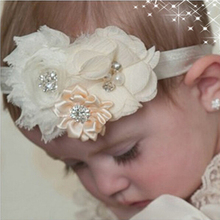Baby Headband Hair Bowknot lace Headbands Infant Hair Accessories Girls grosgrain ribbon Bow Headband Toddler hair bands w–037
