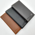 Men s Leather Long Wallets Male Smart Card Holder Portfolio Man Slim Purse Black Brown Magic