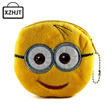 2016 Cute Cartoon Plush Coin Purse Children Zip Change Purse Wallet Spider Man Hello Kitty Minions Kids Girl Women For Gift