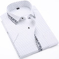 hot sale mens casual shirts short sleeve 2016 new brand floral slim fit mens shirts plus