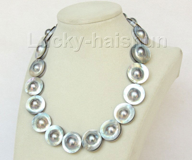 AAAA-100-natural-18-23mm-South-Sea-gray-Mabe-Pearl-necklace-pearl-clasp-(3)