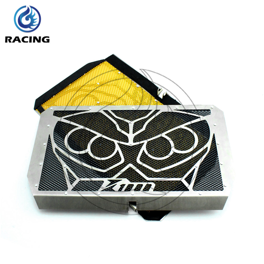 Motorcycle Radiator Grille Cover For Kawasaki Z1000 Z800 Z750 radiator guard protector grille 2 colors optional