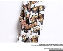 2015 Hot Sale NEW Arrival Children Girl Clothing Set Three piece Tiger Head Vest T shirt