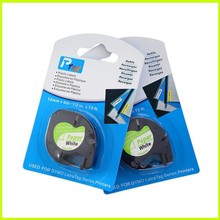 2PK 100% compatible Dymo LetraTag Paper Tapes 91200 12MM x 4M-1/2inch x13ft. used for labelmaker