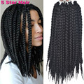 12 Box Braids Hair 80g pack 3S Freetress Crochet Box Braid Synthetic Senegalese Twist Braiding Hair