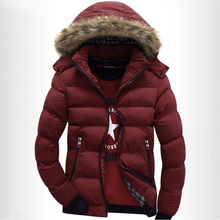 Hooded Design Men Parka Size M 3XL Casual Fit Men s Winter Coat Stand Collar Thick