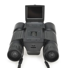 1080P Digital Camera 2.0 inch 5MP Zoom 12 x 32 Binocular Camcorder Telescope lens binoculars  microSD / TF black free shipping
