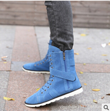 2015 autumn winter Men Boots high help casual shoes flats men s ankle boots martin boots