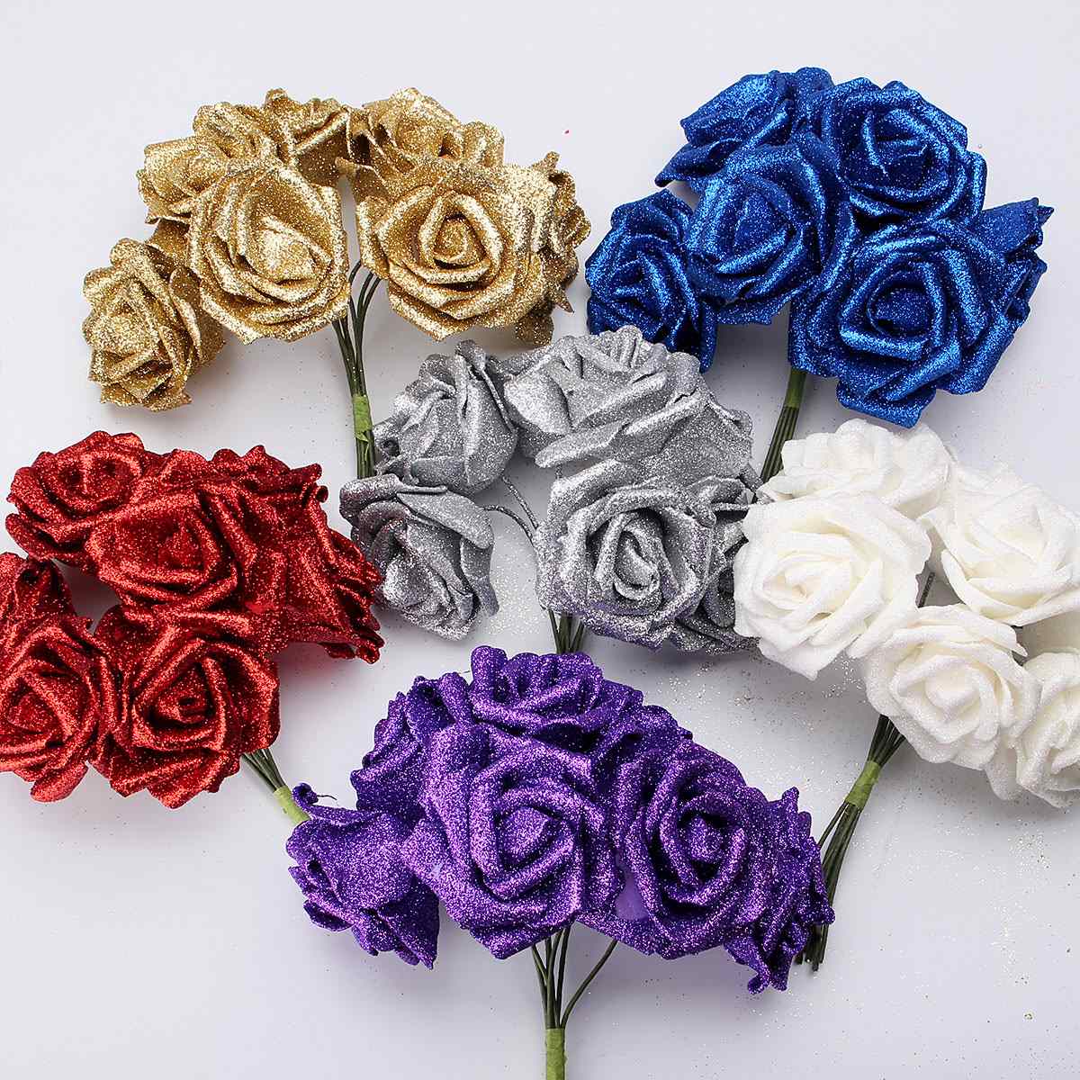 Popular Artificial Glitter Flowers-Buy Cheap Artificial Glitter Flowers ...