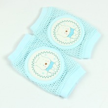 A96 Free Shipping 1pair Baby Toddler Safety Knee Pad Short Kneepad Crawling Protective Breathable