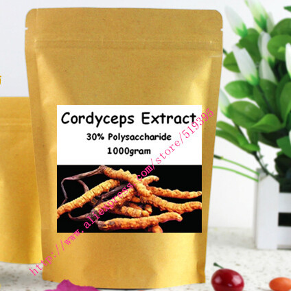 1000gram Mushroom Extract Cordyceps Extract Powder 30% Polysaccharides free shipping