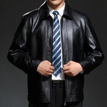 Men Leather &Suede 2015 New Arrival Spring Autumn Business Turndown collar Fleece Mens Leather Coats F0956