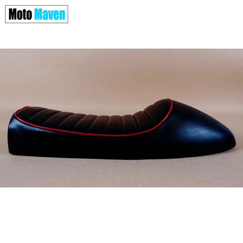 Black With Red Striped  CG125  GN125  Cafe Racer Seats  CB 250  Cafe Racer Parts GN125 Seat
