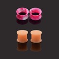2pair Ear Piercing Flesh Tunnels Plugs Ear Gauges Expanders Glow in Night Earlet Stretcher Earring Studs