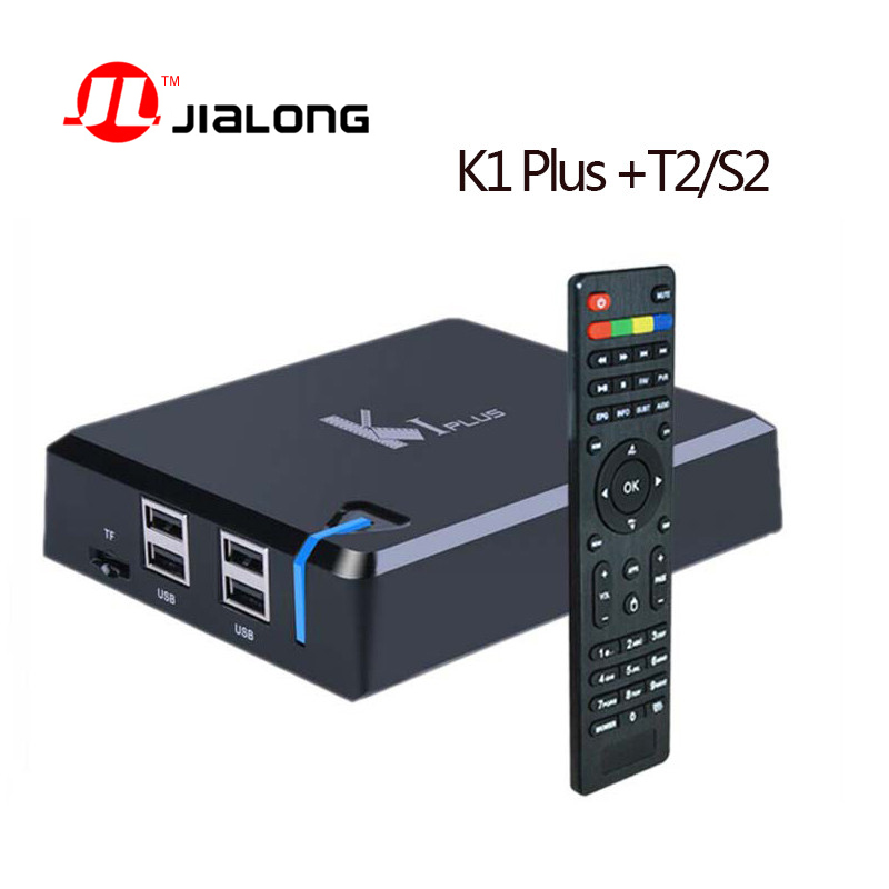 Фотография KI Plus K1 Plus +T2 S2 Android 5.1 Amlogic S905 Quad Core 64-bit TV BOX Support DVB-T2 DVB-S2 Support Ccamd Newcamd 1G/8G