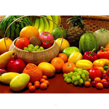 New Fruits Pictures 5D DIY Diamond Painting Cross Stitch DMC Square Diamond Kits Sets For Embroidery Pattern Crystal Rhinestone