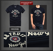 2015 New fashion Famous brand hollistic t shirt men 100 % cotton abercr for ombi men T-shirt