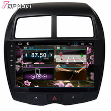 Free Shipping 10.1” Quad Core Android 4.4 Car GPS for Mitsubishi ASX With Stereo Radio Audio Map Wifi BT Without DVD Support 3G