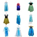 Halloween Children Girls Anna Elsa Princess Party Dress Kids Cartoon Cosplay Movie Christmas Dresses Birthday Gift