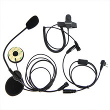 New Motorcycle Helmet Headset Earpiece For CB Ham Radio for MOTOROLA 2 PIN Radio walkie talkie C0131A