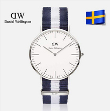Marca de lujo de estilo Daniel Wellington relojes rose DW mujeres del reloj hombres de Nylon correa de pulsera de cuarzo militar reloj hombre 40 mm