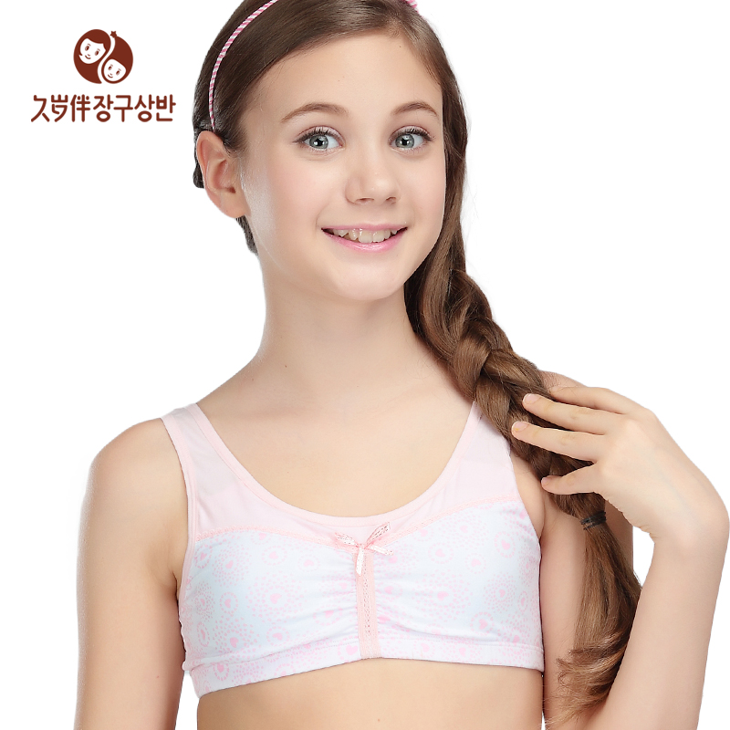 Factory high quality girls underwear sweet teenage underwear girls puberty padded bras A cup