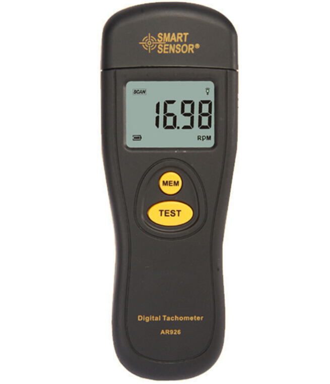 Digital Laser Tachometer AR926 2.5~99999RPM Infrared Photo Tachometer Non Contact Rpm Meter