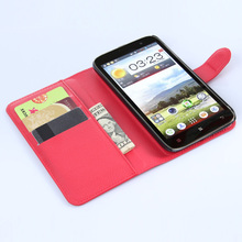 Lenovo A850 case New arrival Litch Pattern Leather cover case For Lenovo A850 850 Flip Cover