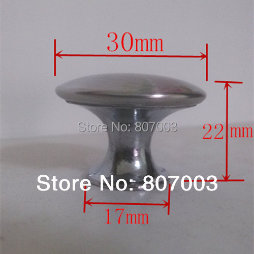 1 1/4 Stainless steel Satin Knob Pull Handle Kitchen Cabinet Hardware free shipping