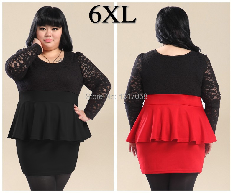 Online-Parties-Red-Clothing-Euro-Casual-Spring-Autumn-Women-Plus-Size ...