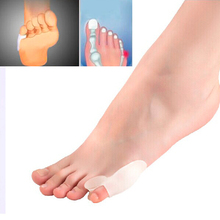 2pcs=1 pair=1 lot Little Toe corrector Bunion Cushion Pain Toe Separator Relief Foot GEL Straighteners Foot Health Care Product