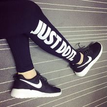 2016 Hot Fashion Comfortable Women Pencil Fit Running Pants (FREE GIFT) Workout Work Out Just Do It Print Sexy Sports Leggings