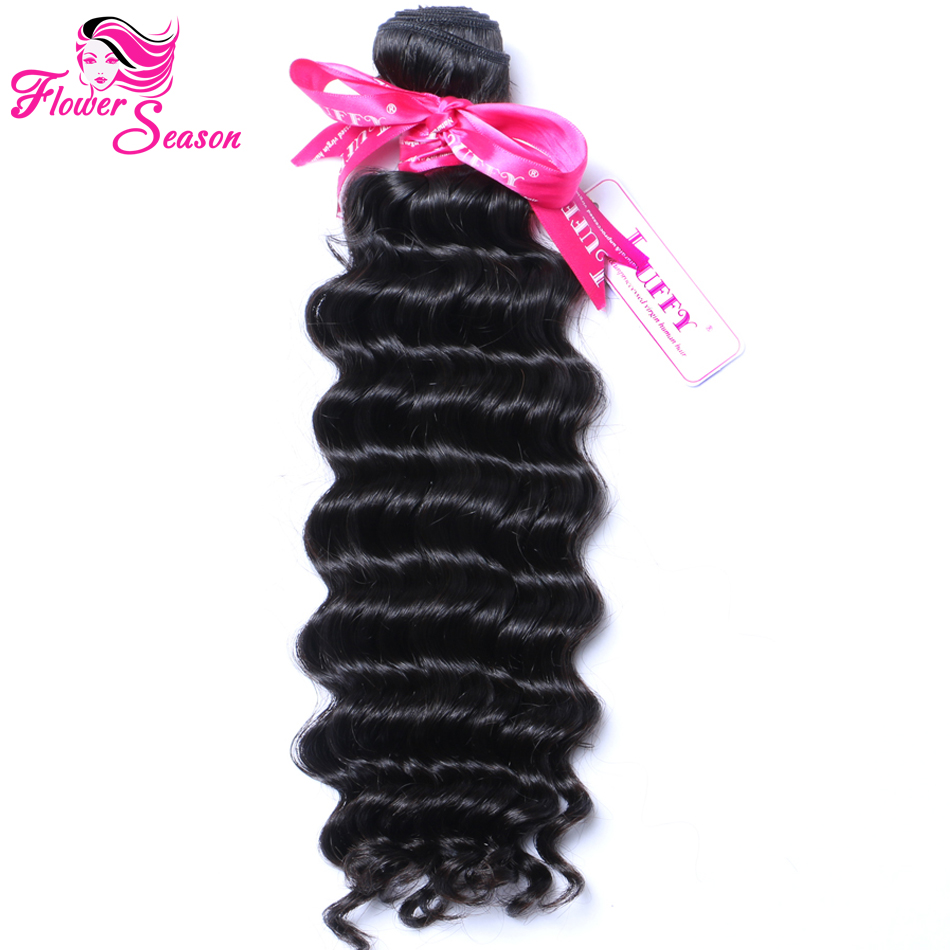 Malaysian Deep Wave Human Hair Weave 1pc Malaysian Virgin Hair Bundles 8-26 inch Natural Black Malaysian Deep Curly Virgin Hair