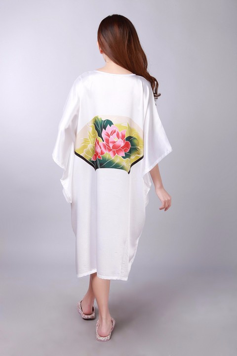 Hot Sale Summer Chinese Traditional Women Nightgown Silk Rayon Bath Robe Kimono Yukata Gown  Flower Plus Size S0110