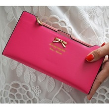 Hot Sale New Lovely Wallet Bags Women Purse Long Zip Wallet Pu Leather Wallets Ladies Colorful Handbags 2015 Clutch