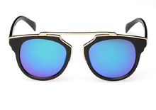 Super Star Fashion Sunglass 2015 new cat eye coating sunglasses women brand designer vintage sun glasses