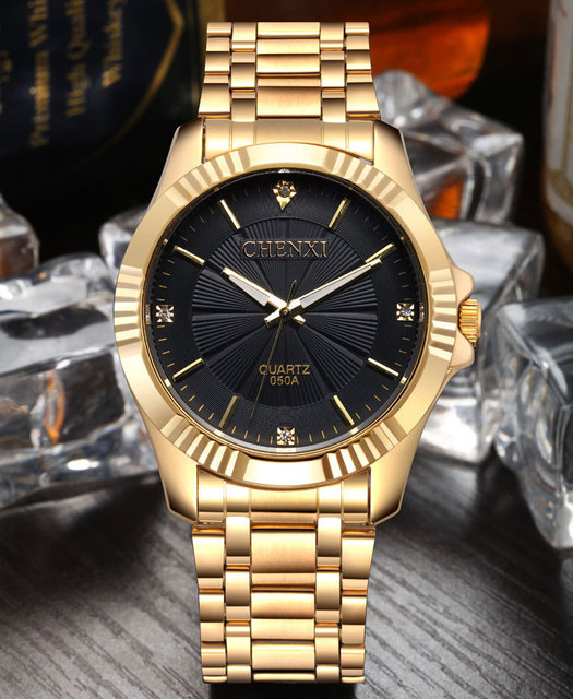 Zegarek męski CHENXI luksusowy unikalny złoty kolor różne warianty
