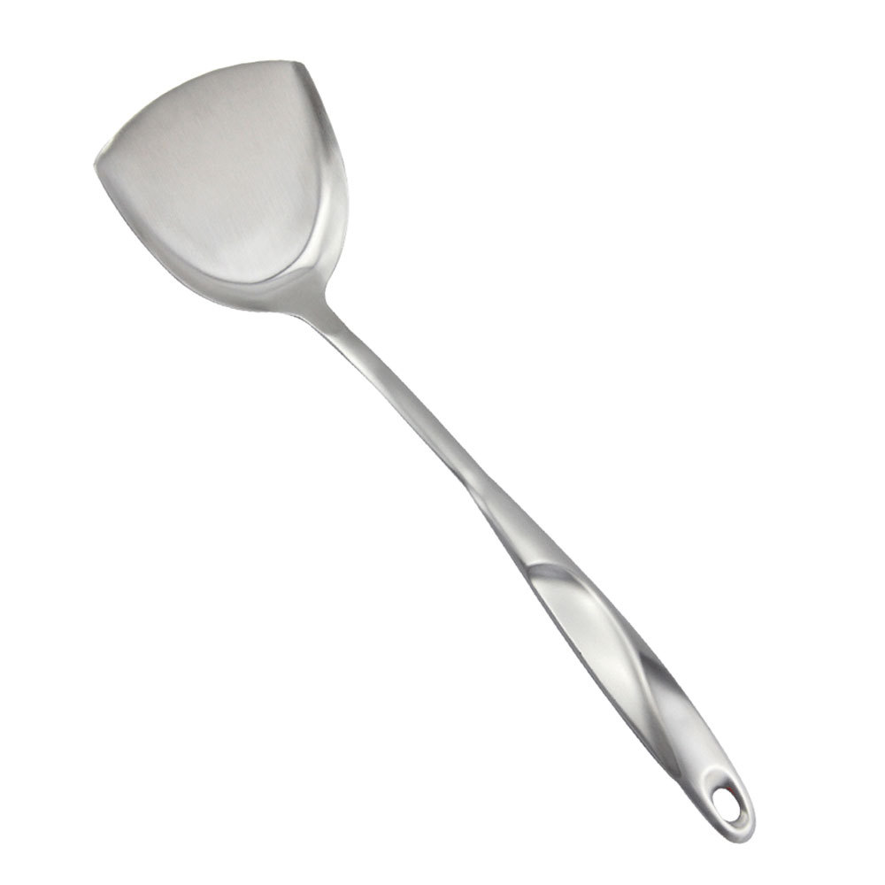 Mirror Polished Stainless Steel Plain Pancake Turner Picnic Spatula Egg Steak Fried Shovel Fish