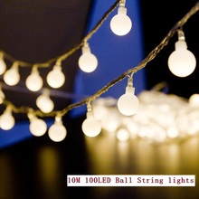 10M led string lights 100 led ball