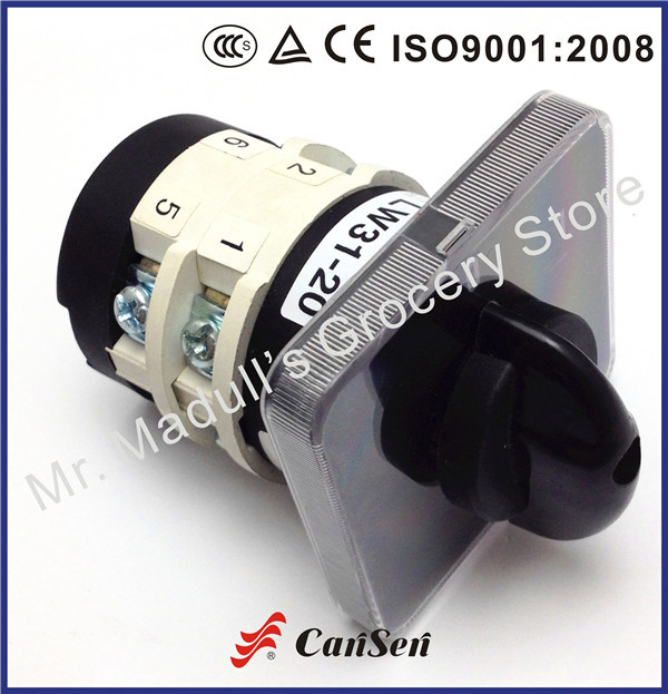 Купить AC 440v ui 660В 20a переход переключатель 1-0-2 2 полюс 8 ...
