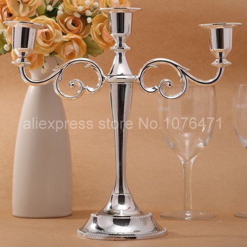 Silver Candlesticks Wedding Party Wedding Centerpiece & Home Decor