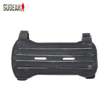 Soft Adjustable 2 Straps Archery Arm Guard Leather For Bow Arrow Sports Hunting Shooting PU Armbrand