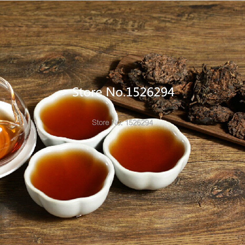 250g Mellow Taste old year MengHai LaoCha Tou loose puer tea Ripe Puerh Tea Free Shipping