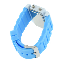 Fashion Sports Men s Waterproof Airplane Shaped Dial Multi Function LED Light Digital Silicone Wrist Watch