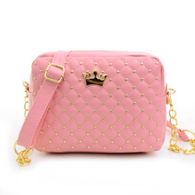 Fashion Style Candy Colors Rivet Casual Women Bags Women Messenger Bags High Quality Leather Small Flap