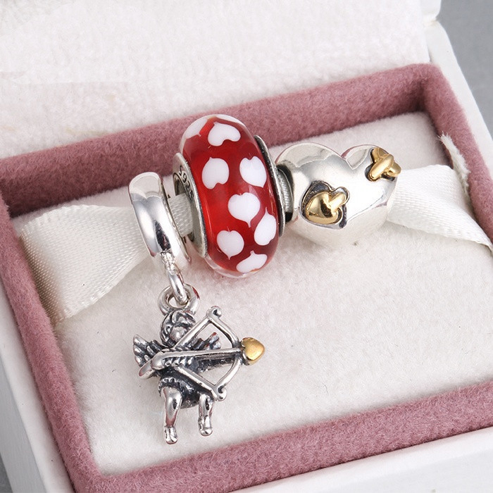 Fits Pandora Charms Bracelet and Necklace 925 Sterling Silver Charm