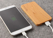 Universal wooden power bank 4000mah Charging treasure wood suitable for iPhone ipad Android mobile charge phone