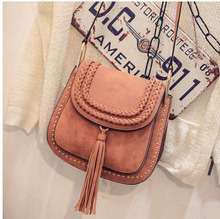 2016 New Fashion Women’s Tassel Marcie Bags Messenger Bags Super PU Leather Shoulder Bags Miranda Kerr Free Shipping